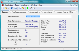 Amortization Summary