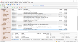 General Transactions List