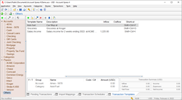 Transaction Templates